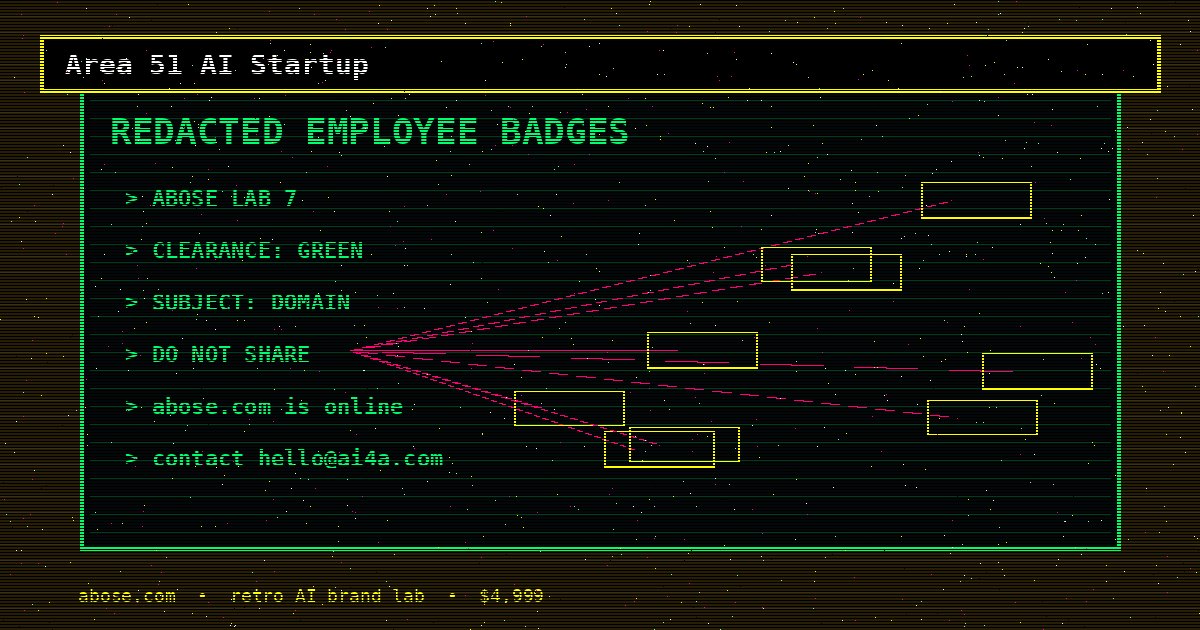Area 51 AI Startup